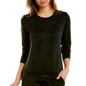 Commando Cupro Blend Vegan Crewneck Top Black XL